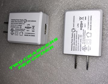 USB Wall USB Charger 10 Watts (US Version) UL CERTIFIED- White (TWO Chargers Per Pack)