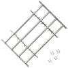 vidaXL Adjustable Security Grille for Windows with 4 Crossbars 39.4"-59.1"