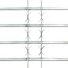 vidaXL Adjustable Security Grille for Windows with 4 Crossbars 39.4"-59.1"