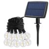 Solar Globe String Lights 18FT Waterproof Ball LEDs Solar Lamp Outdoor