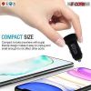 5Core 3PCS 12V Car USB Fast Charger USB-C Adapter For iPhone; Samsung;  OnePlus Etc CDKC11 USBC 3Pcs