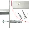 vidaXL Adjustable Security Grille for Windows with 2 Crossbars 39.4"-59.1"