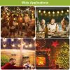 Solar Globe String Lights 18FT Waterproof Ball LEDs Solar Lamp Outdoor