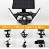 Free shipping T-SUN 78LED Solar Wall Light PIR Motion Sensor Outdoor Garden Security Flood light