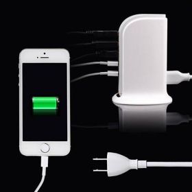Smart Power Tower for Every Desk at Home or Office charge any Gadget (Color: White)